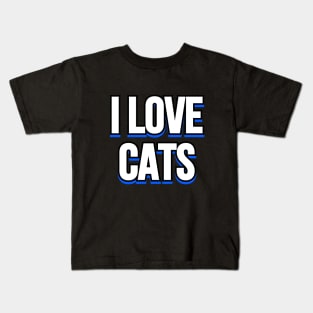 I love cats Kids T-Shirt